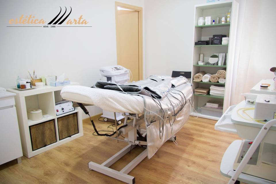 Cabina con presoterapia