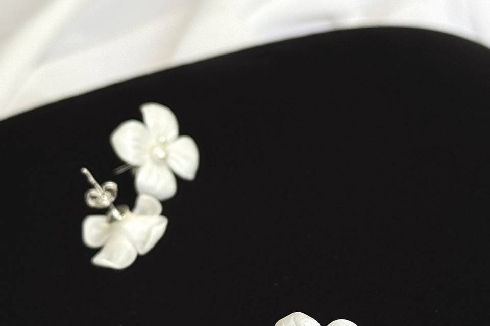 Pendientes de porcelana