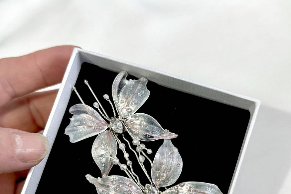 Horquillas con mariposas