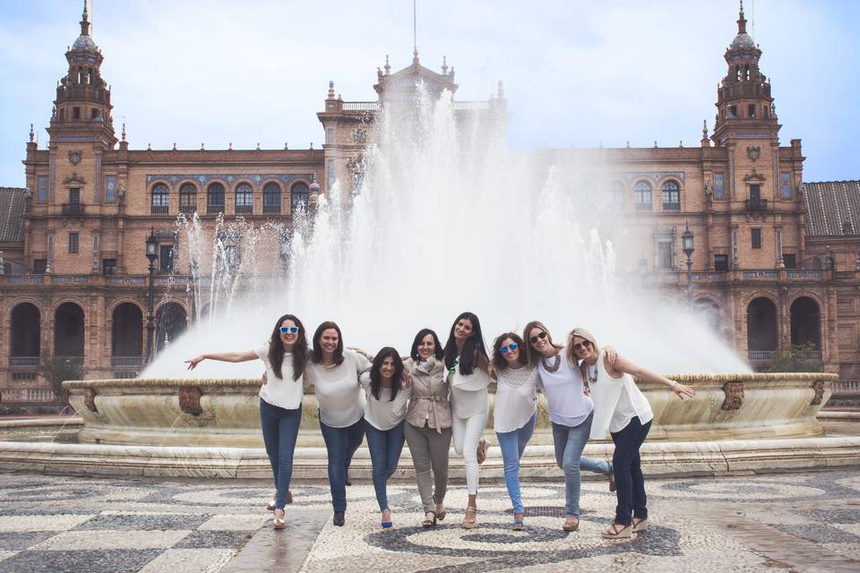 Paseo preboda con amigas