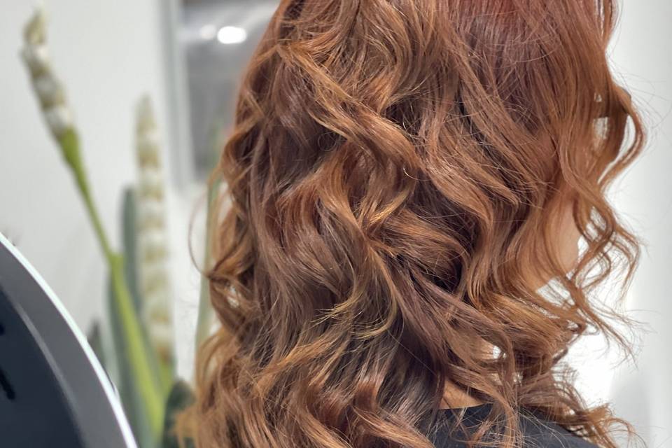 Color copper ondas al agua