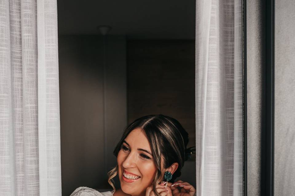 Belén preparándose sin capa