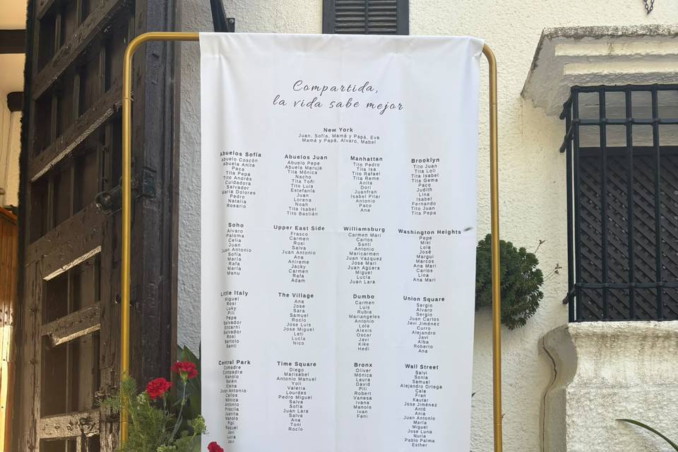 Seating plan del proveedor