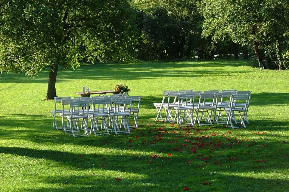 Ceremonia en el exterior