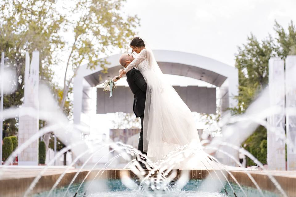 Nuria Y Juanma recién casados