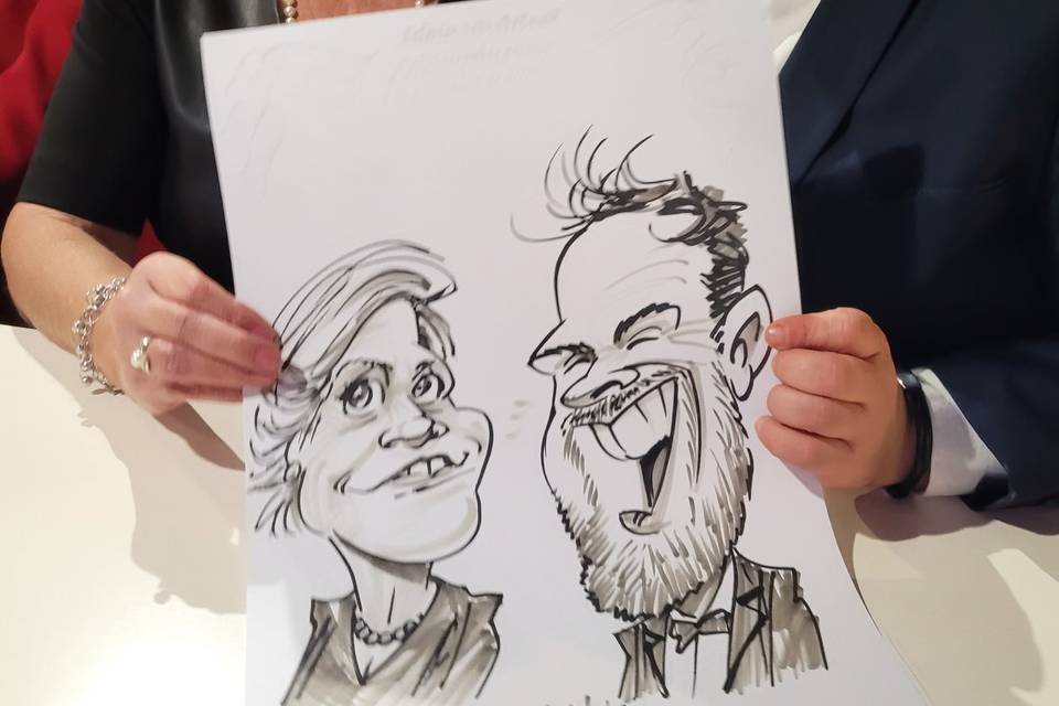 Caricatura en eventos