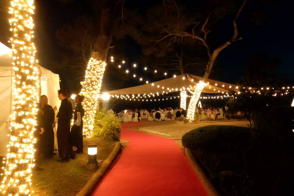 Decoración con guirnaldas