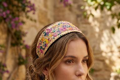 Diadema pintada a mano