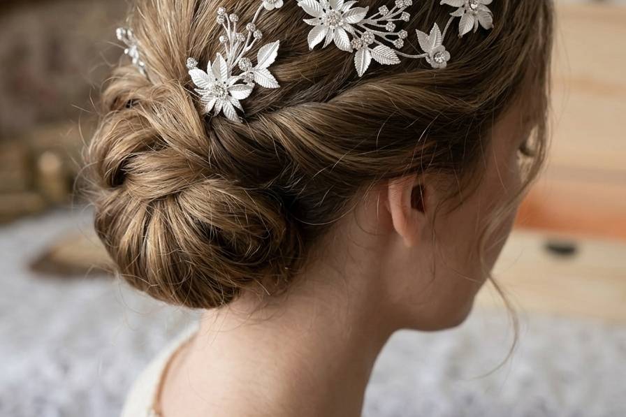 Diadema tocado novia