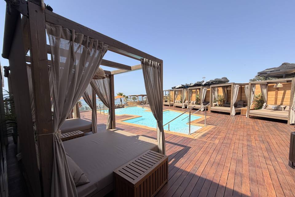 Beach club con Piscina