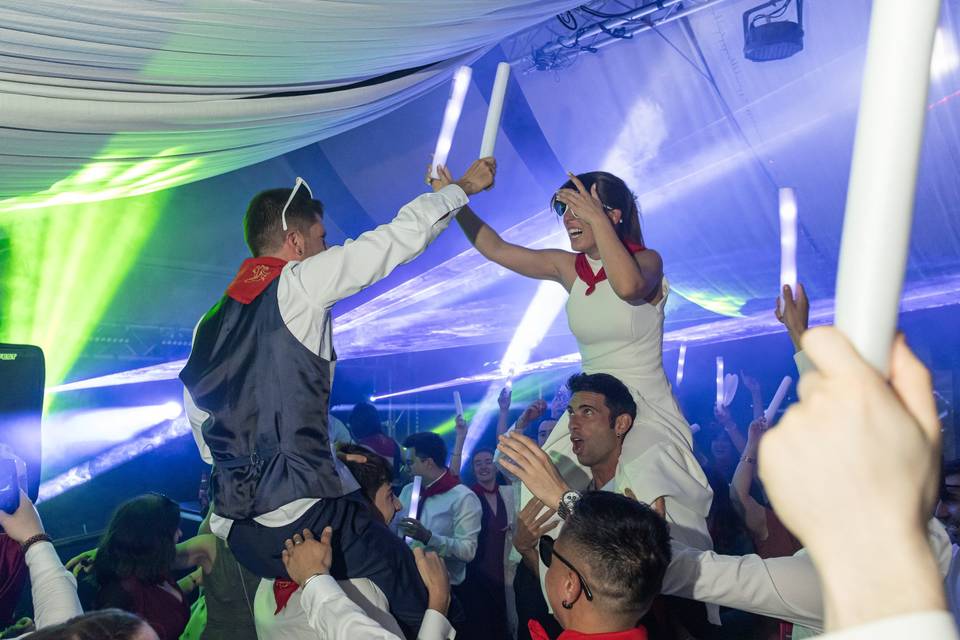 Felicidad de los novios