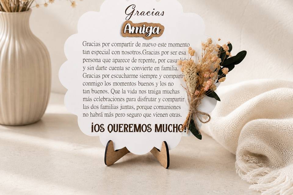 Placa flores
