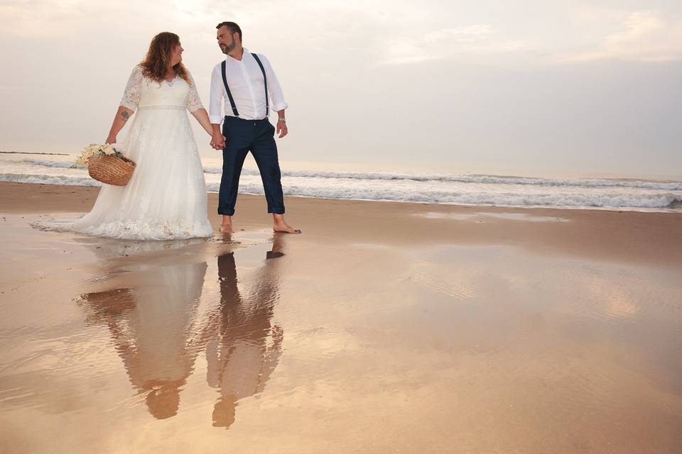 Postboda en la playa