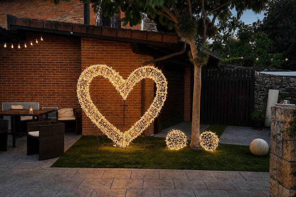 Corazón y bolas