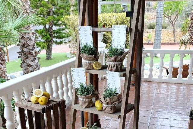 Decoración de la boda