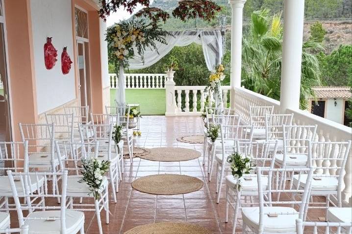 Decoración de la boda