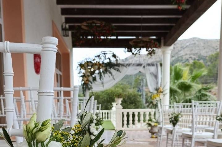 Decoración de la boda
