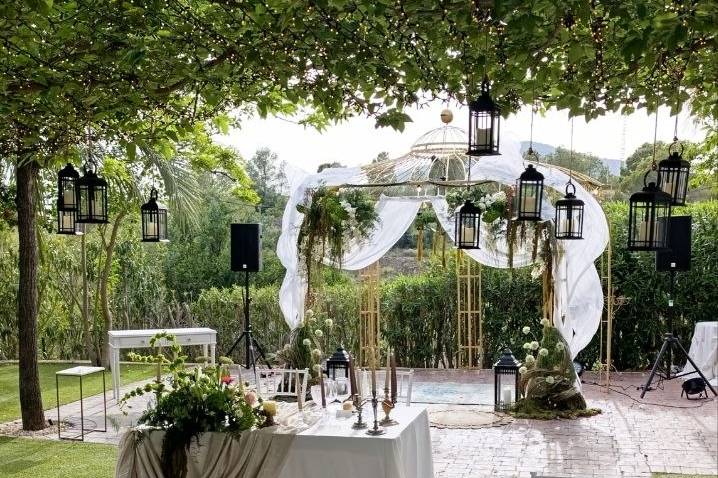 Decoración de la boda