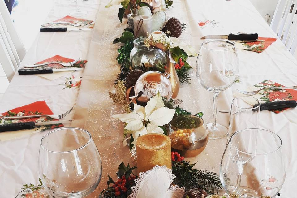 Decoracion de mesas: Mesa improvisada con estrellas de mar