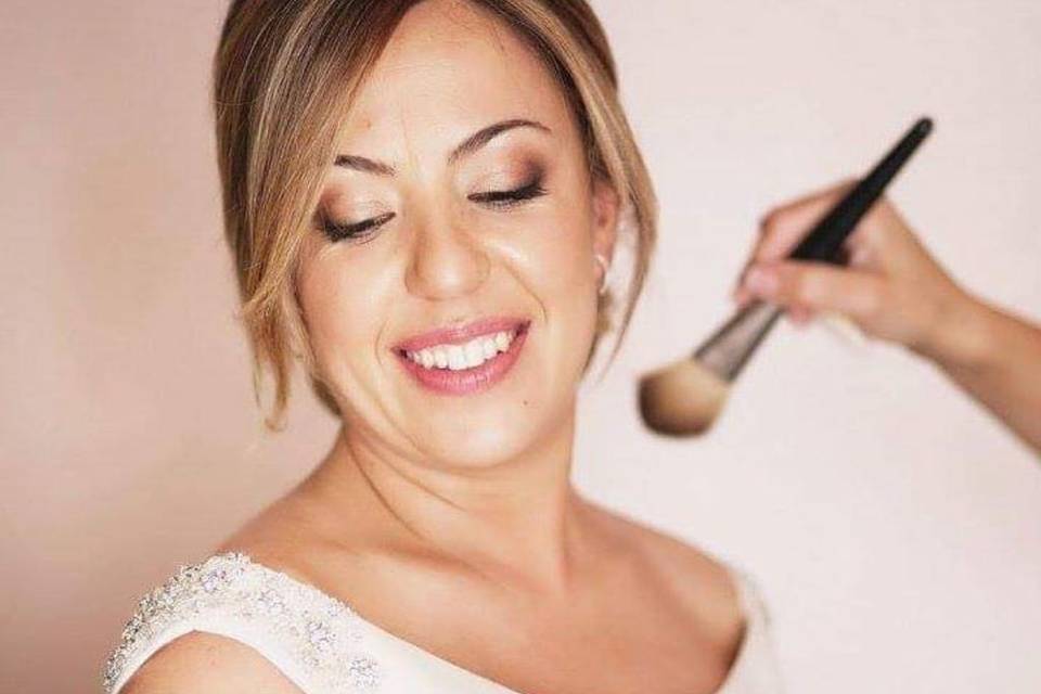 Maquillaje de novia finalizado