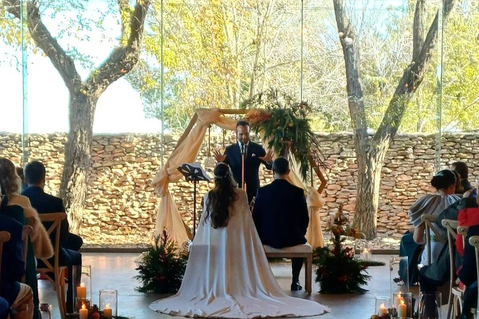 Ceremonia civil en navidad