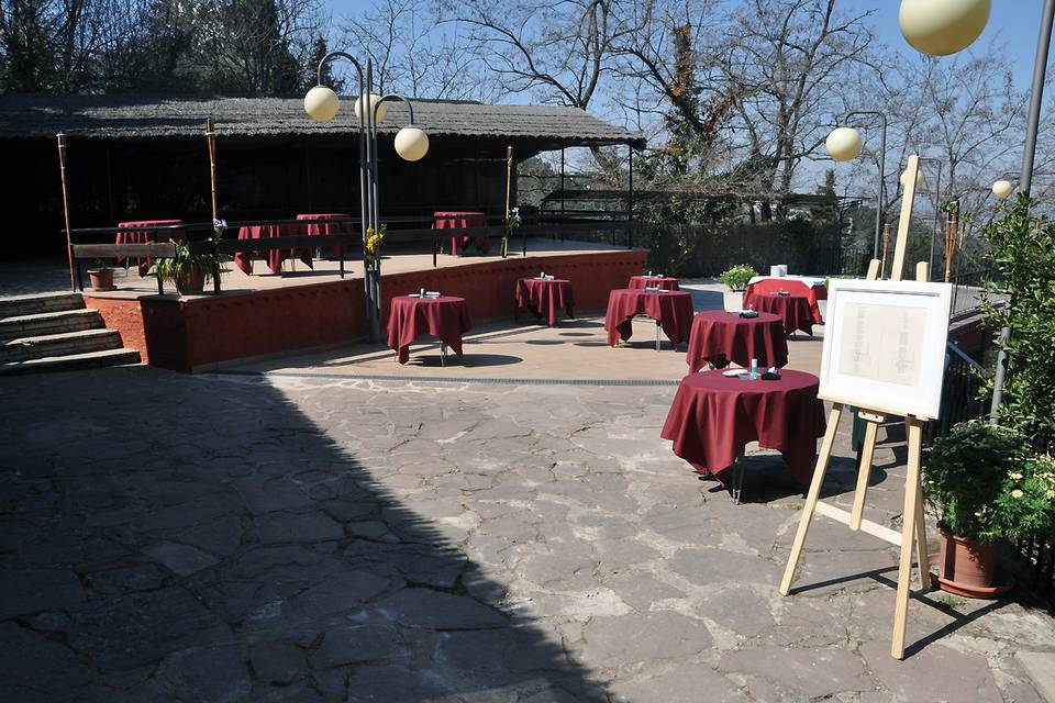 Aperitivo en la terraza