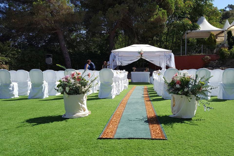 Boda civil exterior