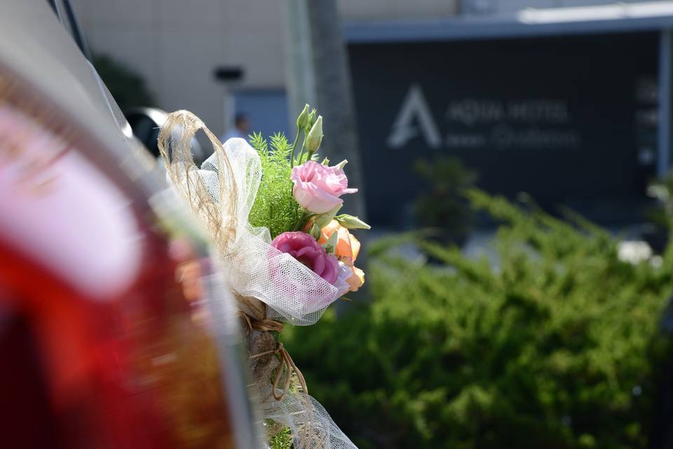 Coche con toque floral