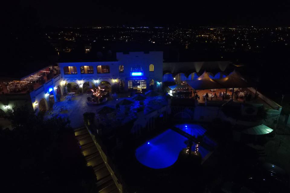 Terraza de noche