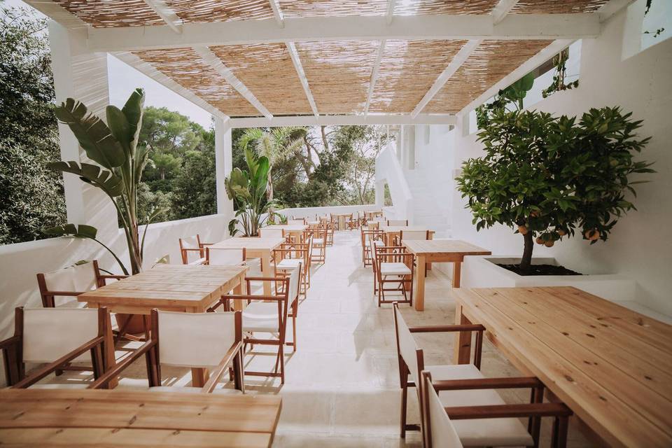 Salón interior con vistas