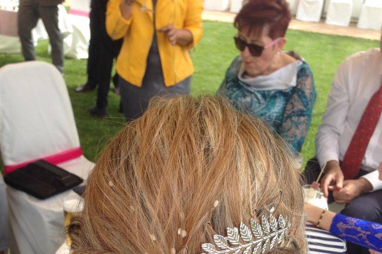 Recogido para una boda