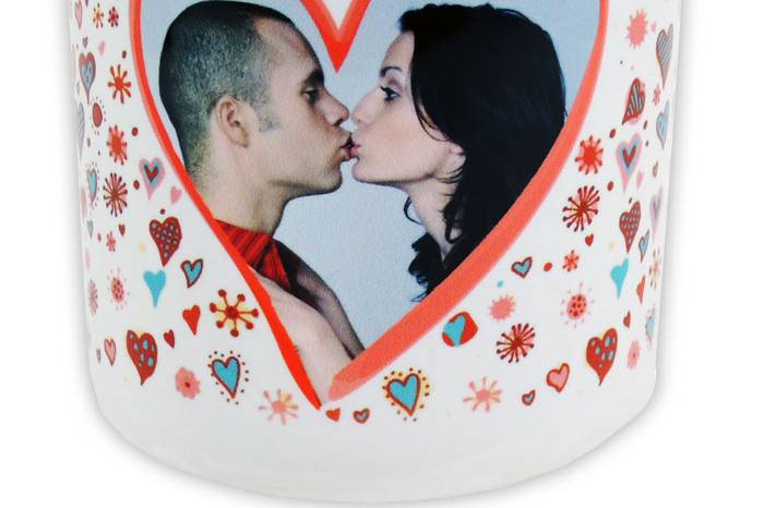 Taza con asa corazón