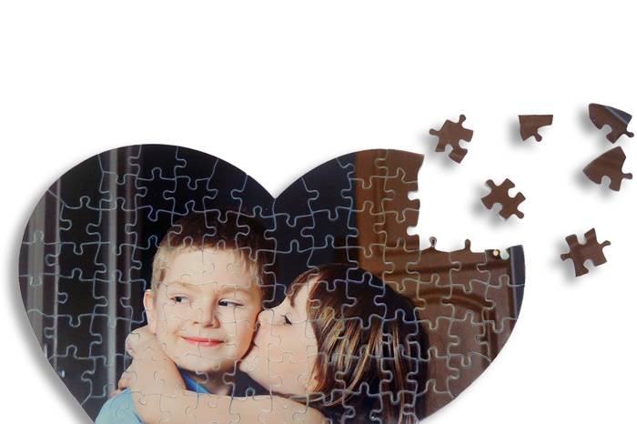 Puzzle corazón 104 piezas