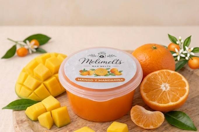 Gelatina mango y mandarina