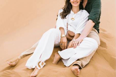 Sesion romantica a las dunas