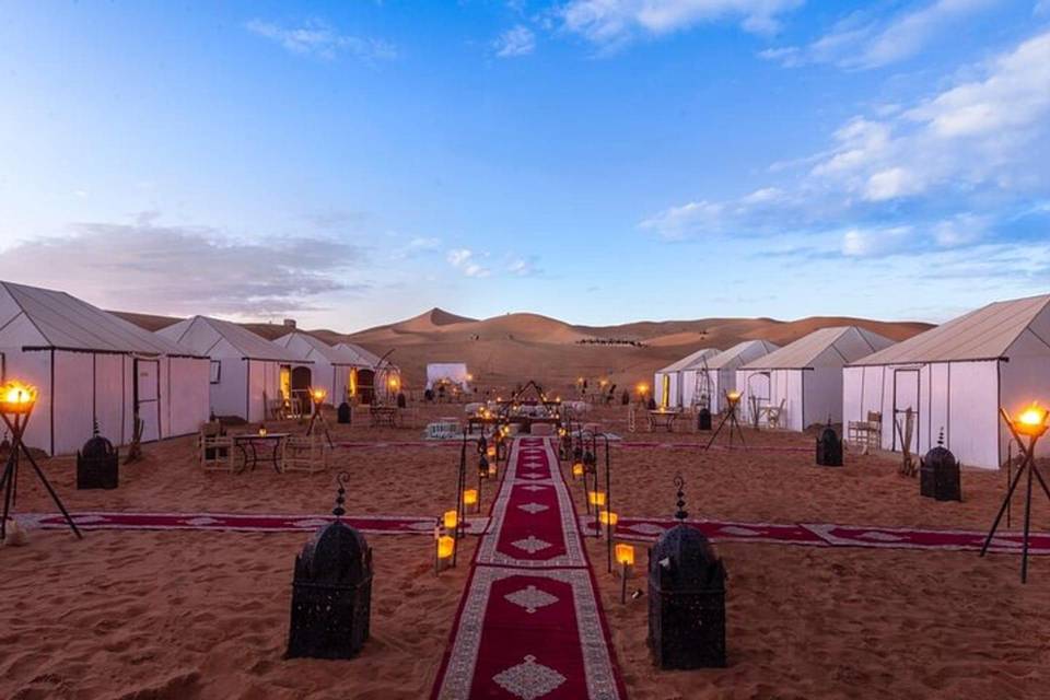 Campamento de lujo en el Sahar