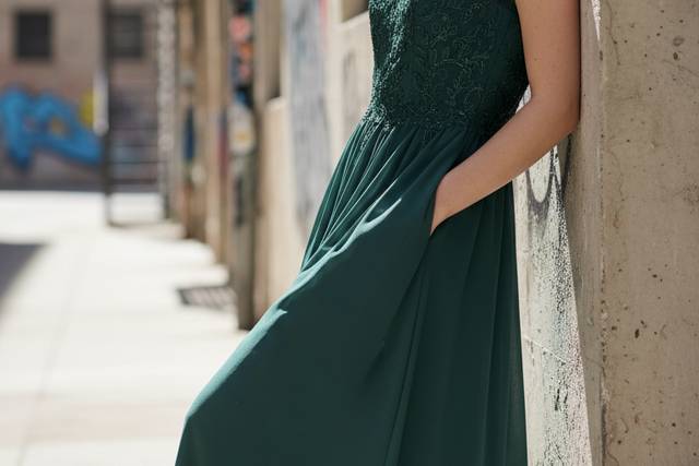 Vestido bolsillos madrin