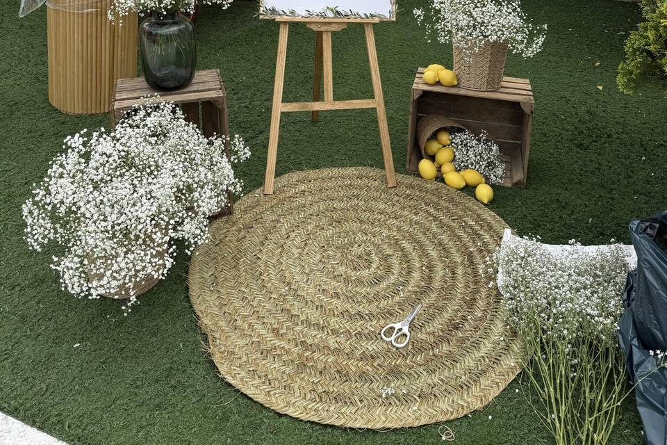 Decoración floral ceremonia