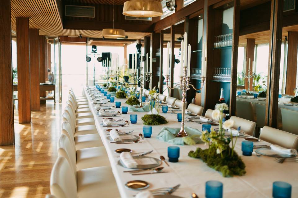 Decoración floral banquete
