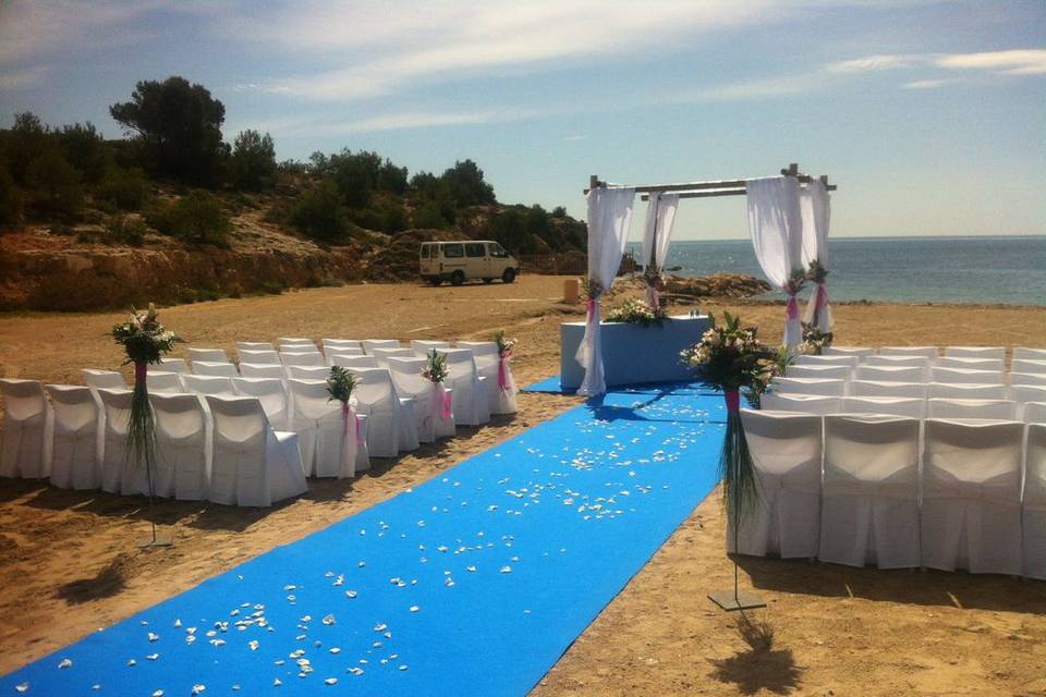 Ceremonia en la playa