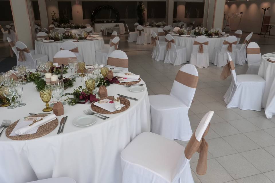 Sala boda navideña