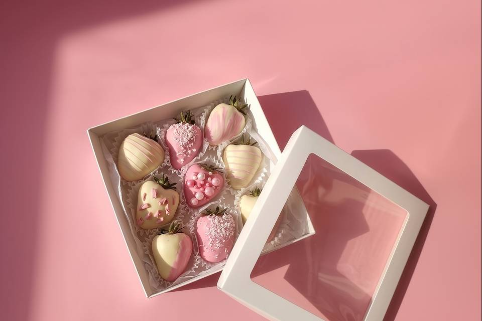 Caja de dulces y chocolates