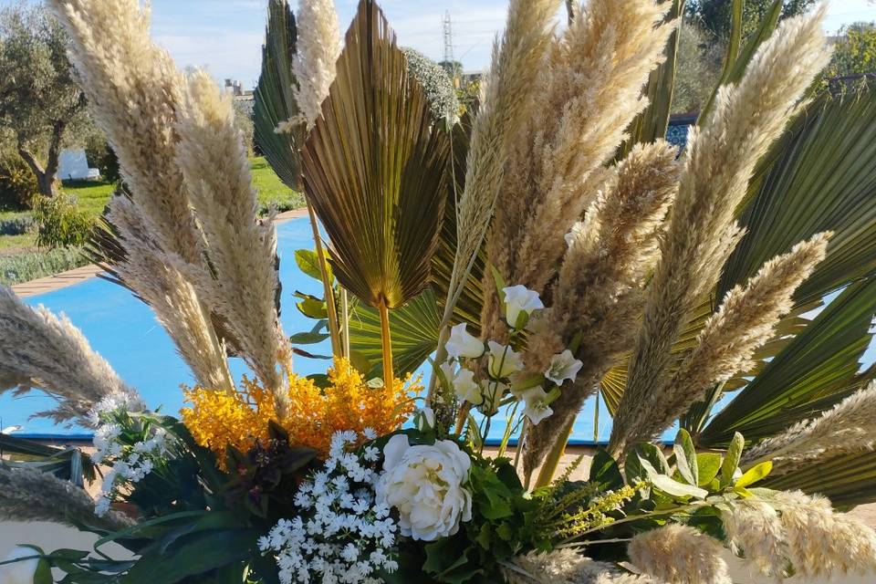 Plumeros y flores