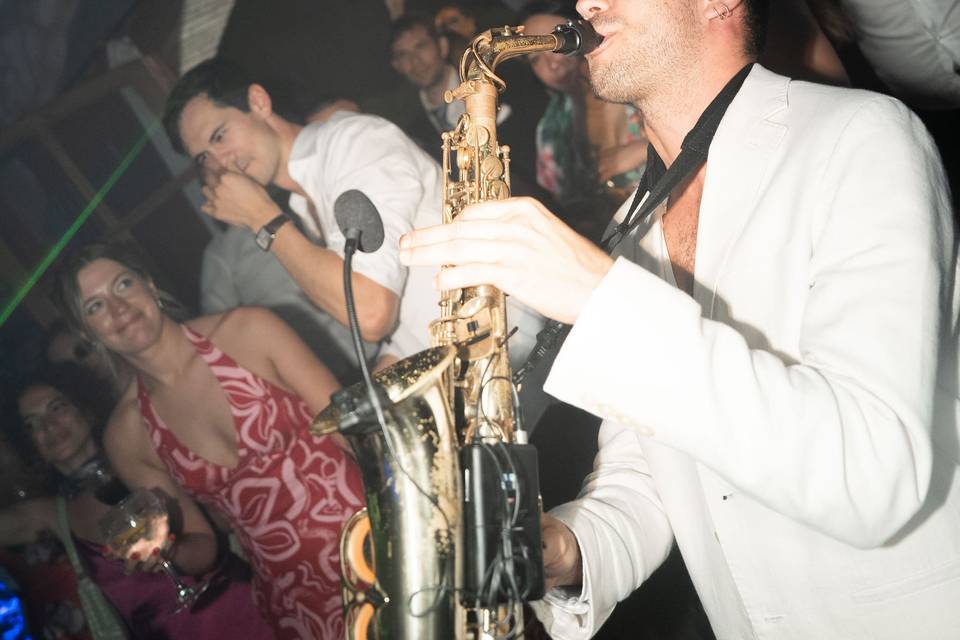 En la fiesta de Eva&Tyler