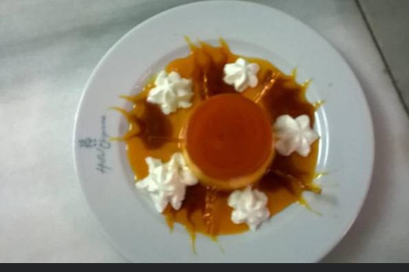 Flan de la casa