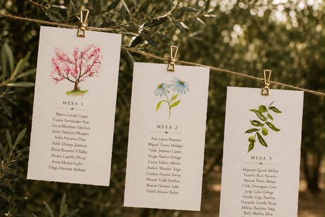 Seating Plan. Botanical Edit