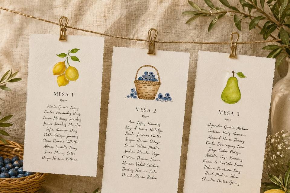 Seating Plan. Harvest Edit