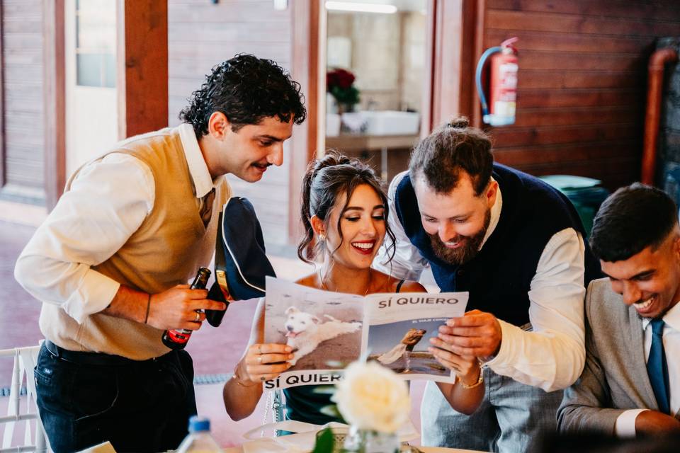 Reacción de invitados