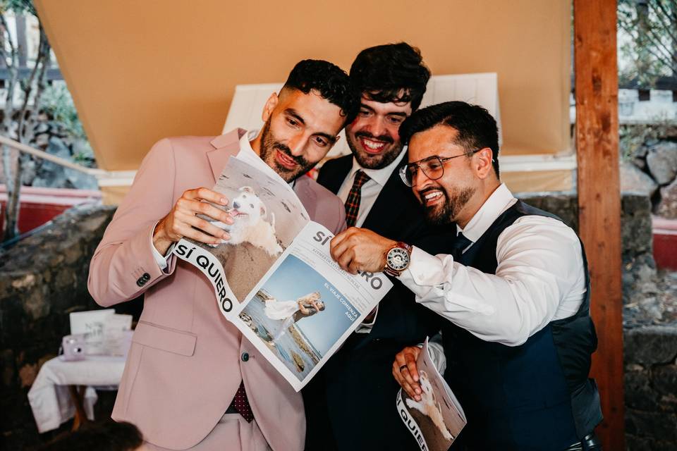 Reacción de invitados