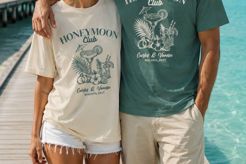 Camisetas luna de miel